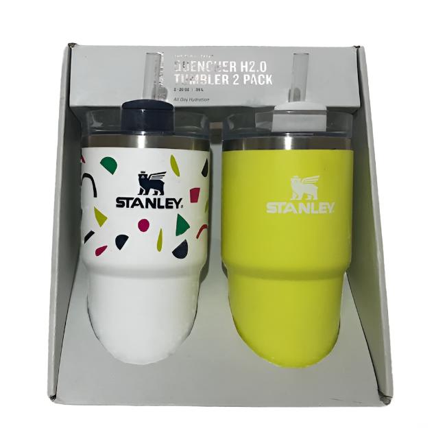 Stanley 2pk 20oz Stainless Steel H2.0 Flowstate Quencher Tumblers