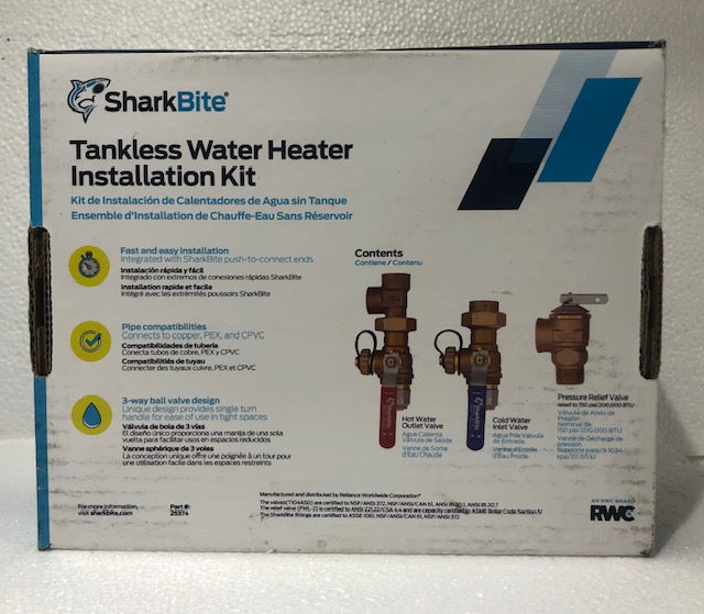 SharkBite 3/4 in. Tankless Water Heater Valves Installation Kit