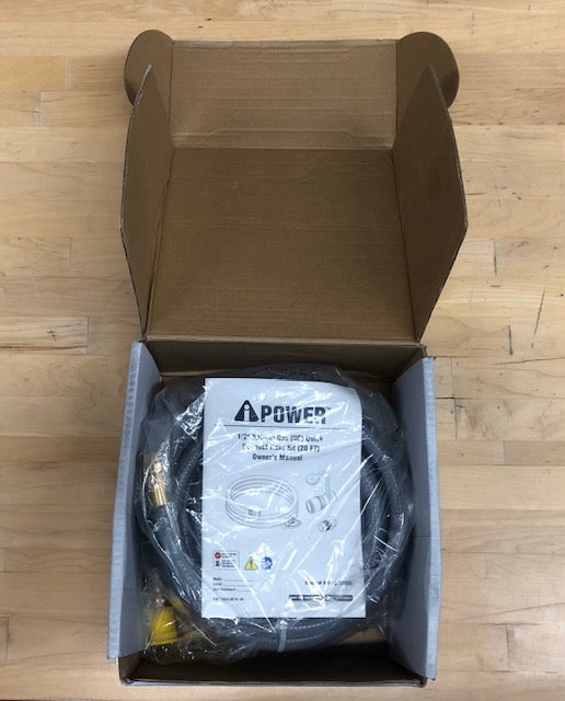 A-iPower 20 Foot Quick Connect Natural Gas Hose Kit