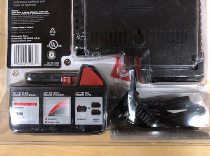 Milwaukee M18 18-Volt Lithium-Ion XC Starter Kit with One 5.0Ah Battery and Charger