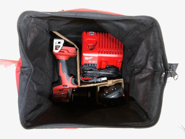 Milwaukee M18 18V Lithium-Ion Brushless Cordless 1/2 in. Compact Drill/Driver with One 2.0 Ah Battery, Charger and Tool Bag