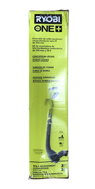 RYOBI ONE+ 18V 10 in. Cordless Battery String Trimmer/Edger with 2.0 Ah Battery and Charger