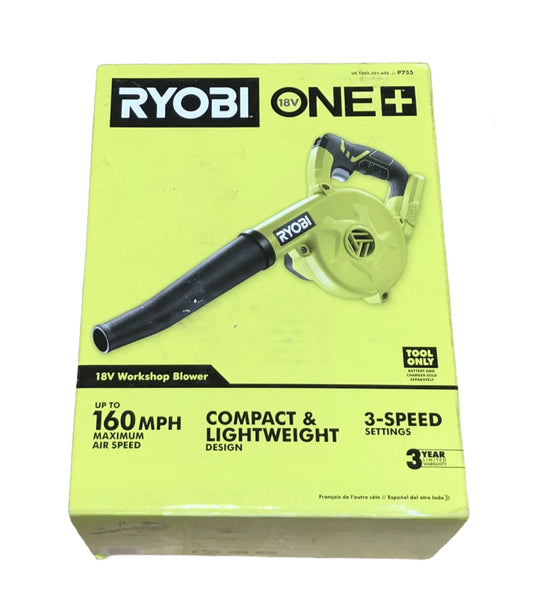 RYOBI ONE+ 18V Cordless Compact Workshop Blower (Tool Only)