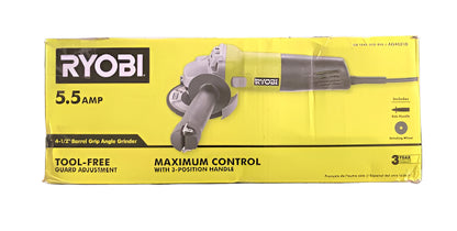 RYOBI 5.5 Amp Corded 4-1/2 in. Angle Grinder