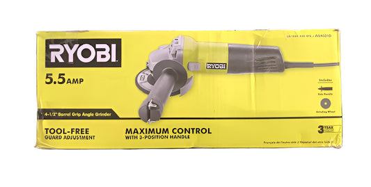 RYOBI 5.5 Amp Corded 4-1/2 in. Angle Grinder
