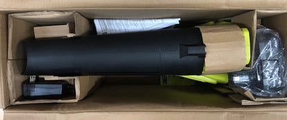 RYOBI ONE+ 18V 100 MPH 350 CFM Cordless Battery Variable Speed Jet Fan Leaf Blower with 4.0 Ah Battery and Charger