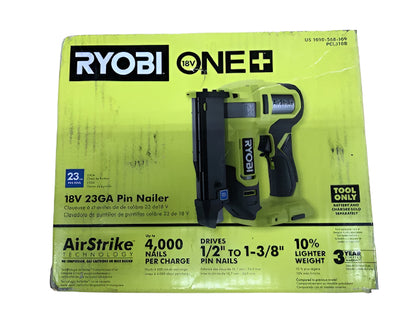 RYOBI ONE+ 18V Cordless Airstrike 23-Gauge Pin Nailer (Tool Only)