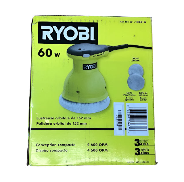 RYOBI 0.5 Amp Corded 6 in. Orbital Buffer/Polisher