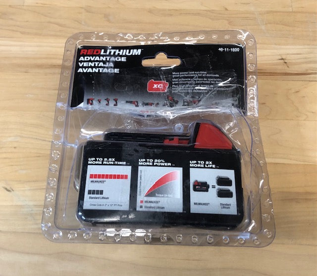 Milwaukee M18 18-Volt 5.0 Ah Lithium-Ion XC Extended Capacity Battery Pack