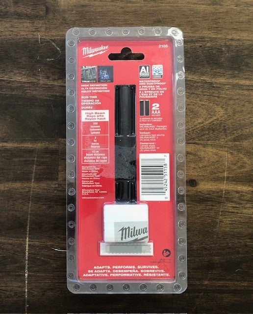 Milwaukee 100 Lumens Aluminum Pen Light with Clip