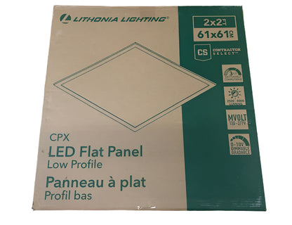 Lithonia Lighting Contractor Select CPX 2 ft. x 2 ft. Adjustable Lumens Integrated LED Panel Light with Switchable White Color Temperature