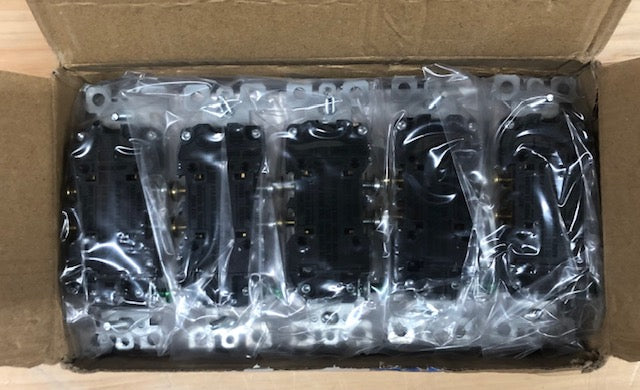 ELEGRP Decorative 15-Amp 125-Volt Residential Grade Self Grounding Tamper Resistant Duplex Outlet, White (10-Pack)