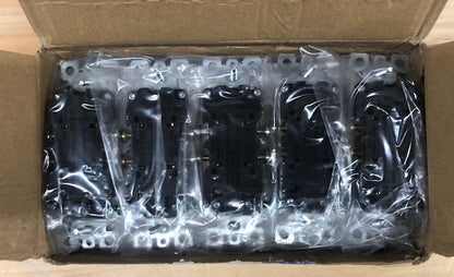 ELEGRP Decorative 15-Amp 125-Volt Residential Grade Self Grounding Tamper Resistant Duplex Outlet, White (10-Pack)