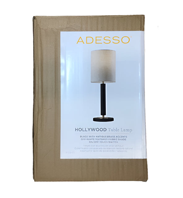 Adesso Hollywood 27 in. Black Table Lamp