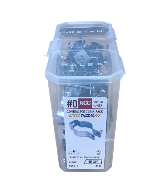 Halex 3/8 in. - 1/2 in. Conduit and Pipe Hangers (45-Pack)