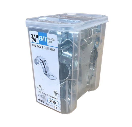 Halex 3/4 in. Electrical Metallic Tube (EMT) 1-Hole Straps (100-Pack)