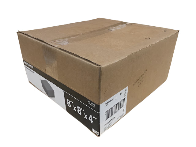 Carlon 8 in. x 8 in. x 4 in. Gray PVC Junction Box