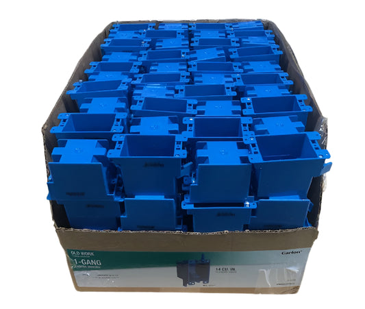 (Box of 160) Carlon 1-Gang 14 cu. in. PVC Old Work Electrical Switch and Outlet Box