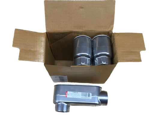 (3-Pack) Halex 1 in. Rigid Threaded Aluminum Conduit Body