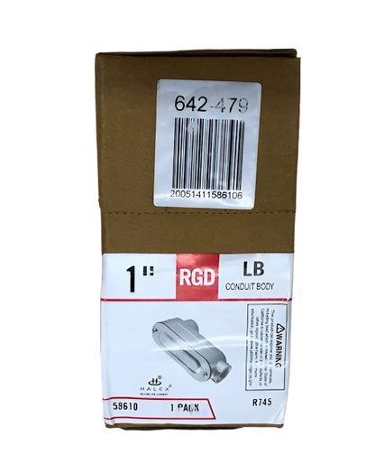 (3-Pack) Halex 1 in. Rigid Threaded Aluminum Conduit Body