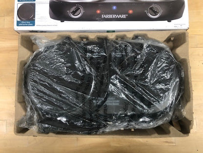 Farberware Royalty 1800 W Double Burner Black Electric Cooktop