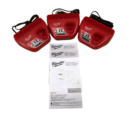 Milwaukee M12 12-Volt Lithium-Ion Battery Charger (3 Pack)