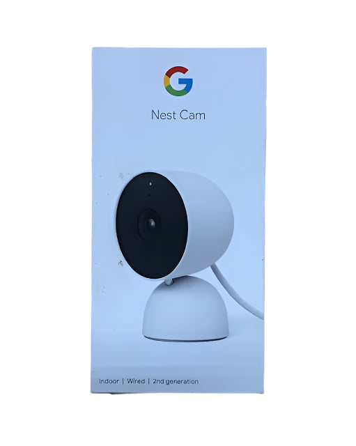 Google Nest Cam - Indoor Wired Smart Home Security Camera - Snow