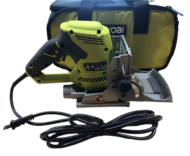 RYOBI 6 Amp Corded AC Biscuit Joiner Kit with Dust Collector and Bag
