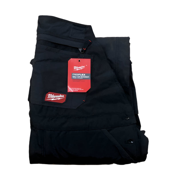 Milwaukee Men's XL-Regular Black FREEFLEX Insulated Bib Overalls