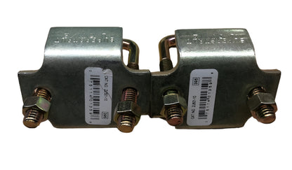 (2-Pack) Superstrut 3-3/16 in. Channel to Beam Strut Clamp with U-Bolt - Gold Galvanized (Strut Fitting)