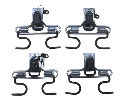 (4-Pack) Rubbermaid Fasttrack Garage Dual Handle Utility Hook,50 lbs. Capacity, Wall Mounted Storage and Organization