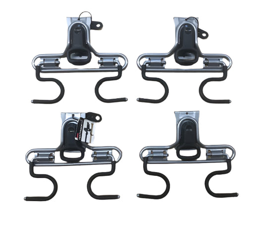(4-Pack) Rubbermaid Fasttrack Garage Dual Handle Utility Hook,50 lbs. Capacity, Wall Mounted Storage and Organization