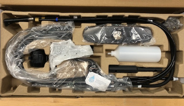 Pfister Rosslyn Single Handle Pull Down Sprayer Kitchen Faucet with Deckplate Included in Tuscan Bronze