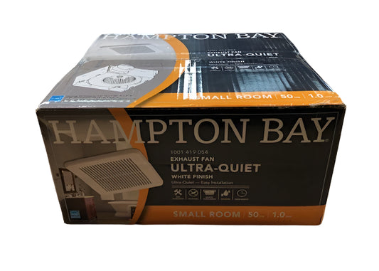 Hampton Bay 50 CFM Wall/Ceiling Mount Roomside Installation Bathroom Exhaust Fan, ENERGY STAR