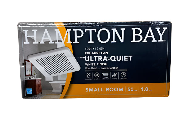 Hampton Bay 50 CFM Wall/Ceiling Mount Roomside Installation Bathroom Exhaust Fan, ENERGY STAR
