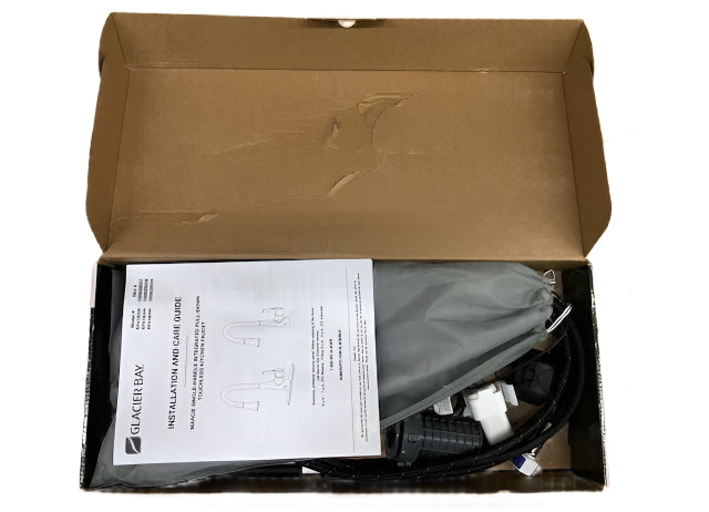 Glacier Bay Marcie Single-Handle Integrated Pull Down Touchless Kitchen Faucet in Stainless Steel