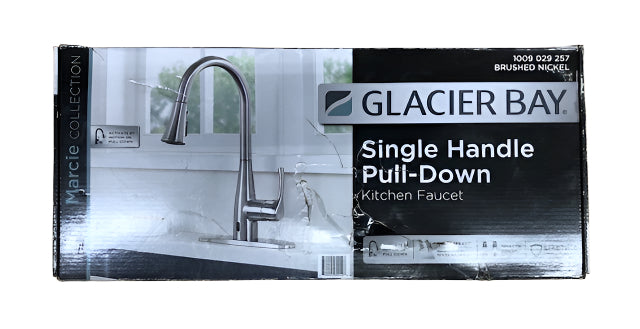 Glacier Bay Marcie Single-Handle Integrated Pull Down Touchless Kitchen Faucet in Stainless Steel