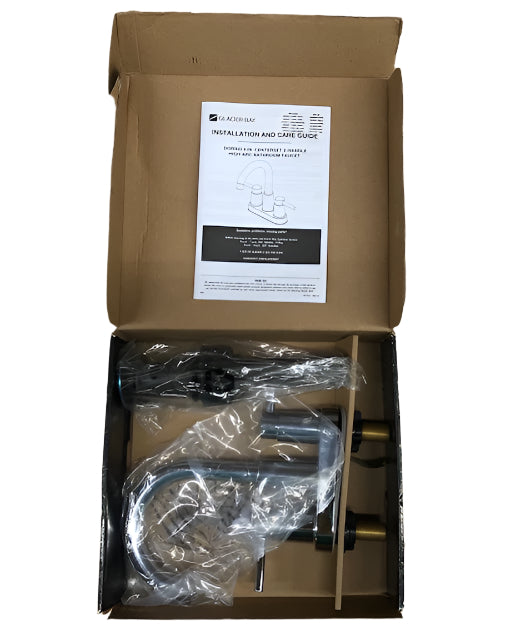 Glacier Bay Dorind 4 in. Centerset Double Handle High-Arc Bathroom Faucet in Chrome