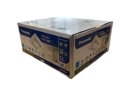 Panasonic WhisperThin DC LED Pick-A-Flow 80 -100 CFM Ceiling/Wall Bathroom Exhaust Fan, 3-3/8 in. Low Profile Housing