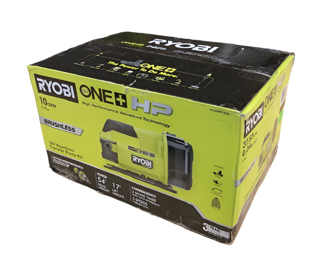 RYOBI ONE+ HP 18V 1/4 hp Cordless Battery Powered Transfer Pump with 2.0 Ah Battery and Charger