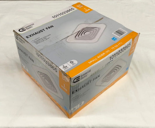 Commercial Electric 50 CFM Ceiling Mount Room Side Installation Bathroom Exhaust Fan, ENERGY STAR