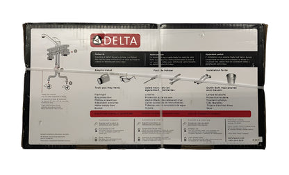 Delta Foundations Single-Handle Standard Kitchen Faucet in Stainless
