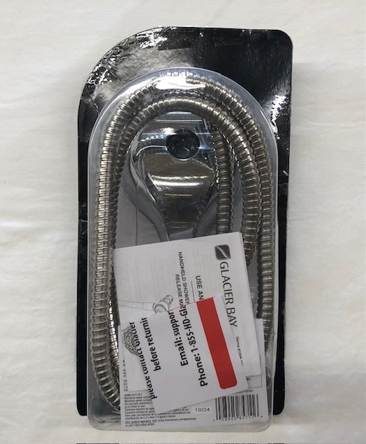 Glacier Bay Push Release 6-Spray Wall Mount Handheld Shower Head 1.8 GPM in Chrome