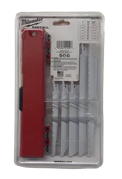 Milwaukee SAWZALL Demolition Nail-Embedded Wood and Metal Cutting Bi-Metal Reciprocating Saw Blade Set (13 Piece)