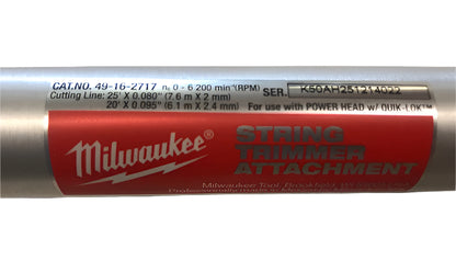 Milwaukee M18 FUEL 16 in. String Trimmer Attachment for Milwaukee QUIK-LOK Attachment System