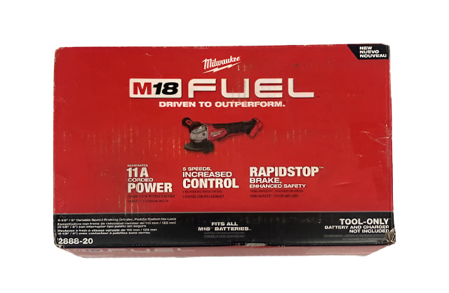 Milwaukee 2888-20 18V Cordless 4.5"/5" Grinder w/ Variable Speed (Tool Only)