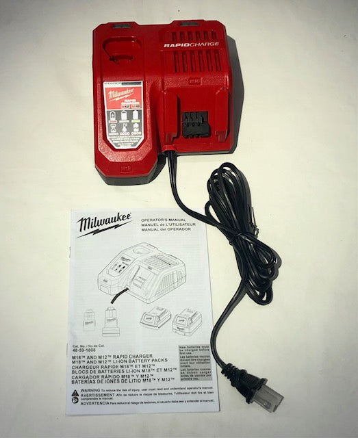 Milwaukee M12 and M18 12-Volt/18-Volt Lithium-Ion Multi-Voltage Rapid Battery Charger
