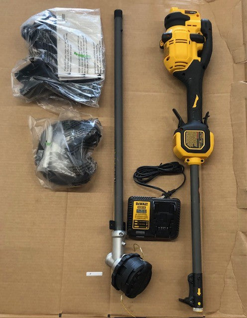 DEWALT FLEXVOLT 60V MAX 17 in. Cordless Battery Powered Attachment Capable Trimmer Kit with Charger