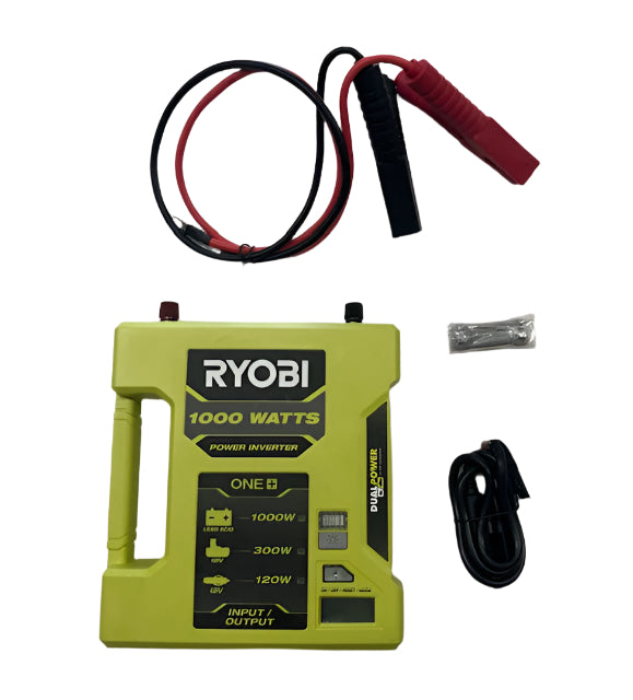 RYOBI ONE+ 18V 1000-Watt Max 12-Volt Automotive Power Inverter