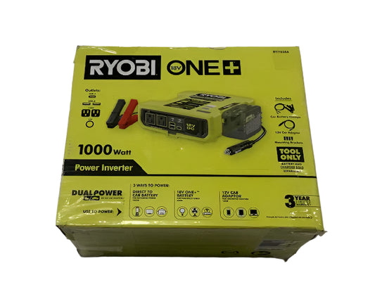 RYOBI ONE+ 18V 1000-Watt Max 12-Volt Automotive Power Inverter
